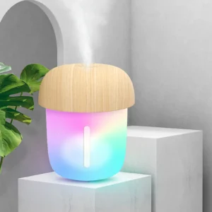 Mushroom Shape Mini Humidifier Portable USB Cool Mist Aroma Diffuser 300ml