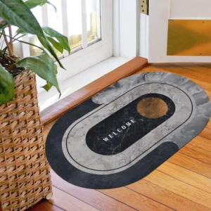 Super Absorbent Quick Drying Round Bath Mat