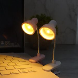 Mini LED clamp reading lamp